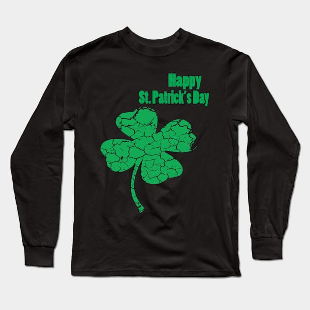 Happy St Saint Patrick's Day T Shirt tee green Long Sleeve T-Shirt by designready4you